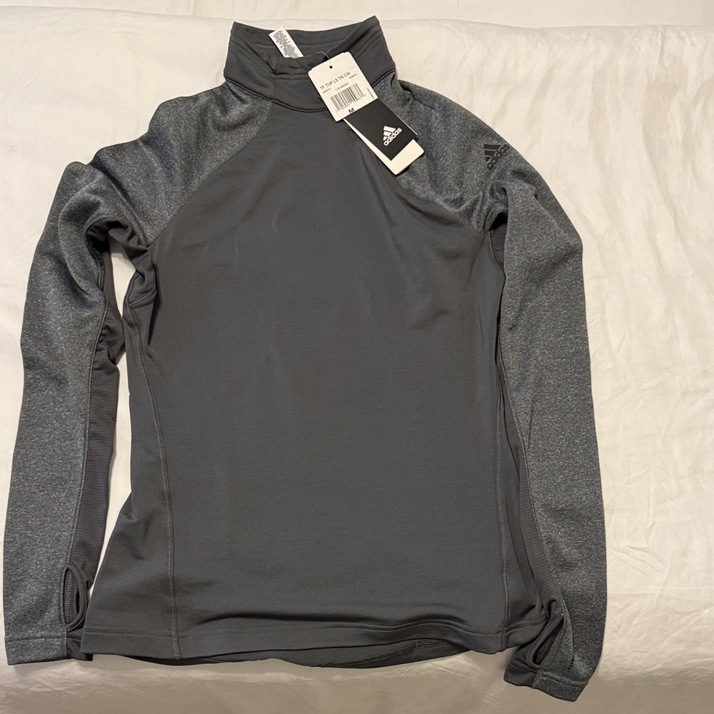 Adidas Charcoal Long Sleeve Pullover